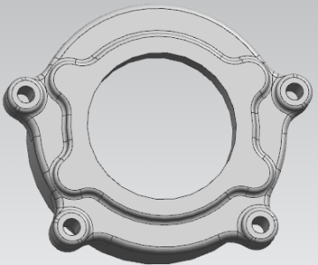 Fuel injection pump flange assembly