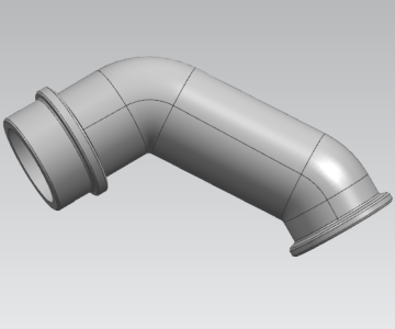 Intercooler air pipe